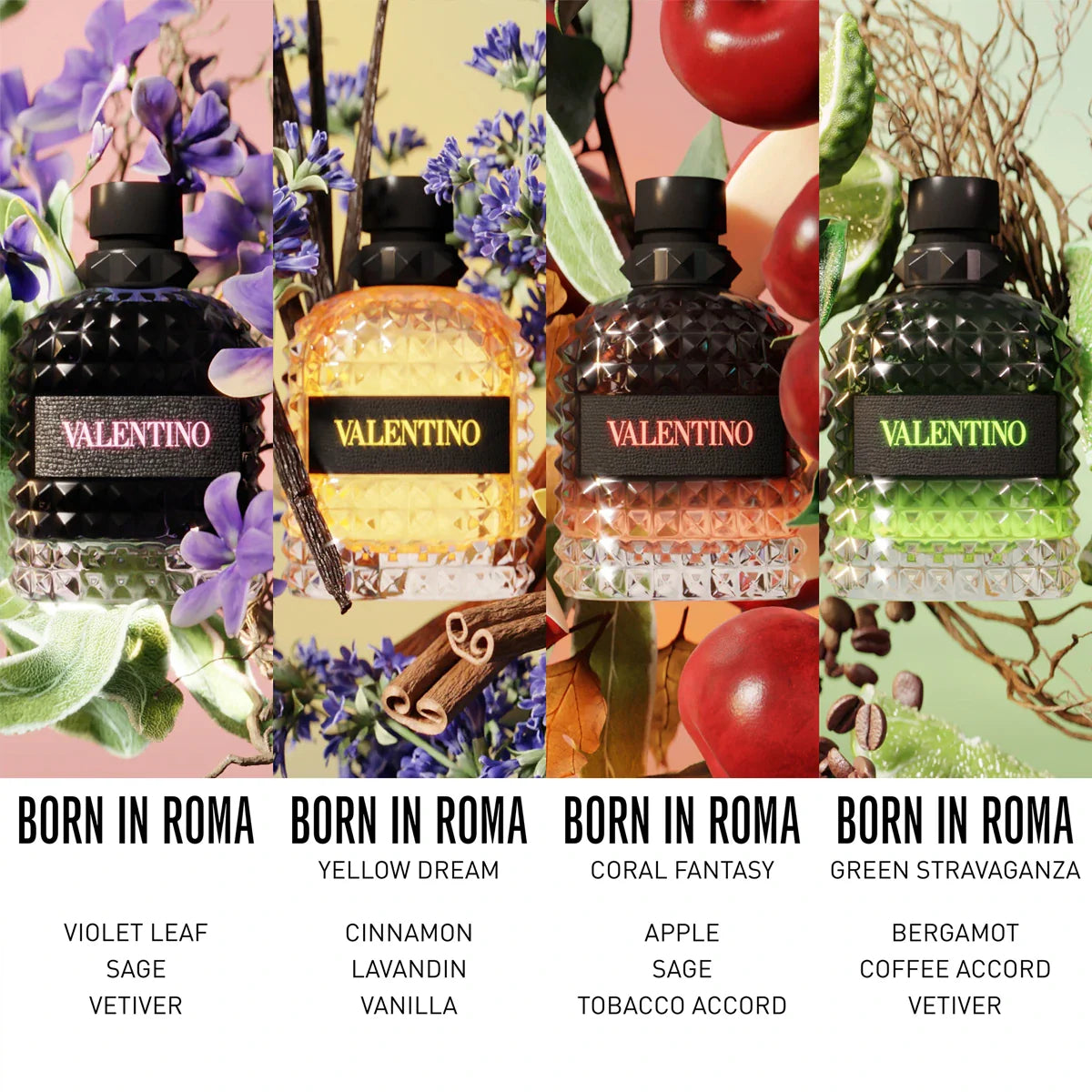 Valentino Uomo Born in Roma Green Stravaganza 3.4 oz EDT for Men